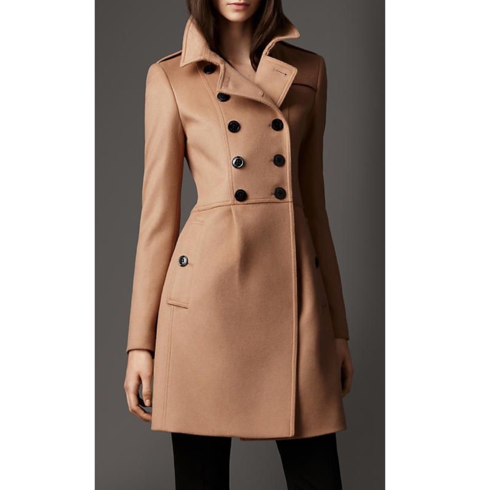 Burberry brown wool cashmere coat